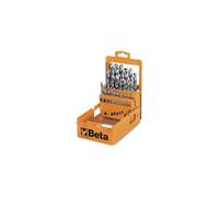 Beta Tools Serie di punte elicoidali cilindriche 412/SP49 49 punte HSS per ferro in cassetta