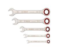 Serie di 5 chiavi combinate a cricchetto
