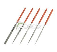 Serie di 5 lime diamantate per acciai duri e costruzioni stampi Fervi L013