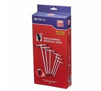 Serie di 6 chiavi a t maschio esagonali con testa sferica usag 280 tts/se6