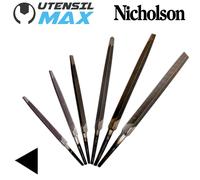 SERIE DI 6 LIME TRIANGOLARI TAPER NICHOLSON - T. BASTARDO 4"-4"1/2-5"-6"-7"-8"