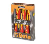 Serie di 6pz. giraviti isolati 1000V per viti lama piatta e croce Phillips® in p