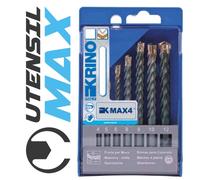 SERIE DI 7 PUNTE KRINO IN WIDIA PER MURO A 4 TAGLIENTI