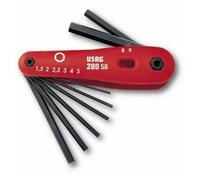 SERIE DI 8 CHIAVI MASCHIO ESAGONALE TASCABILE - USAG SWK UTENSILERIE SRL U02...