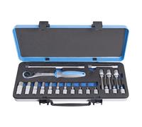 UNIOR 611946 - Juego de 20 vasos HX y accesorios de 1/2" en caja metálica de 4 a 19 serie 190BIHX1P20