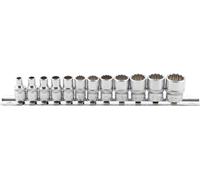 Serie di bussole, poligonali | 6,3 mm (1/4") 12 pz. BGS 2755
