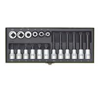 SERIE DI BUSSOLE XZN MULTIDENTE DA 1/2" 18 PZ MASCHIO E FEMMINA PROXXON 23296