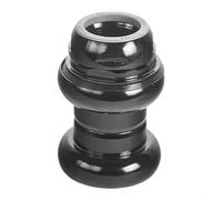 Serie di cuscinetti filettati in lega di alluminio per bicicletta da 2,5 cm, per bici a scatto fisso, set di cuscinetti placcati CNC con forcella da 22,2 mm e tubo sterzo da 30 mm (nero)