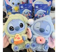 Serie di giocattoli a sorpresa "Troppo assonnato ma devo mordere" di Stitch Disney, un regalo misterioso da aprire, una bambola di personaggio anime e cartone animato, un ciondolo decorativo e un rega