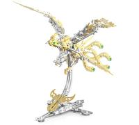 Serie di kit in metallo 3D: calabrone meccanico, fenice e drago d'età, puzzle creativo fai da te con divertimento e sfida intellettuale (oro, fenice)