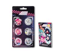 Serie di Pin a Bottone Blind Box di Alien Stage Rabbit, Merchandising di Anime Alnst con Licenza Ufficiale da Collezionare per Borse Ita, Single Pack - 6 PCS
