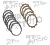 SERIE DISCHI FRIZIONE COMPLETA NEWFREN F2715AC PER KAWASAKI CONDUTTORI+CONDOTTI