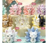 Serie Estetica Orientale Racconti della Volpe a Nove Code - Blind Box, Ornamenti Decorativi per la Casa, Modellini Carini, Mystery Box, Regali a Sorpresa