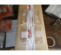 SERIE GEMME BIANCHE PER FRECCE PIAGGIO VESPA 50 HP + KIT 4 LAMPADINE ARANCIONI