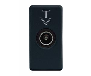 SERIE GEWISS SYSTEM BLACK NERO ORIGINALE PRESA PLACCA SUPPORTO PULSANTE TV SCHUK