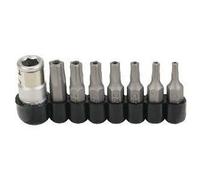 SERIE INSERTI DA 1/4 TORX FORATI A 5 PUNTE PER DEBIMETRI ED ELETTRONICA