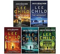 Serie Jack Reacher (21-25) Collezione di 5 libri ambientati da Lee Child (Night School, The Midnight Line, Past Tense, Blue Moon, The Sentinel)