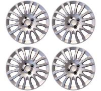 SERIE KIT 4 COPPE RUOTA COPRICERCHI DA 15" POLLICI COMPATIBILI PER GRANDE PUNTO DAL 2008 AL 2012. ARTICOLO NON ORIGINALE E SENZA LOGO.