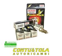 Serie Kit PowerPack 4 Candele Accensione Denso Spark - Q20PR-U
