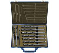 SERIE KIT SET 10 PUNTE ELICOIDALI HSS ATTACCO CONO MORSE A CODOLO CONICO CM1 CM2