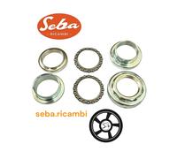 SERIE KIT SET 6 PEZZI CALOTTE STERZO MANUBRIO CROMATO PIAGGIO CIAO TUTTI