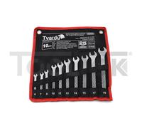 SERIE KIT SET CHIAVI COMBINATE STELLA E FISSA INGLESI 10pz 6-19mm T00654