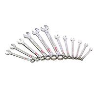 SERIE KIT SET CHIAVI COMBINATE STELLA E FISSA INGLESI 12pz 6-19mm ACCIAIO Cr-...