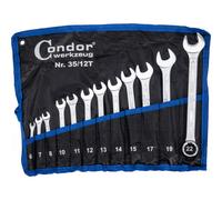 SERIE KIT SET CHIAVI COMBINATE STELLA E FISSA INGLESI 12pz 6-22mm CONDOR