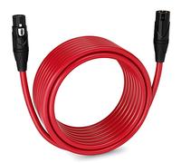Serie LCS Premium LyxPro Cavo da XLR Maschio a XLR Femmina Bilanciato per microfoni e dispositivi professionali - 9.1 metri - rosso