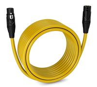 Serie LCS Premium LyxPro Cavo da XLR Maschio a XLR Femmina Bilanciato per microfoni e dispositivi professionali - 9.1 metri - giallo