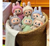 Serie Macaron Blind Box eccitante per Labubu il mostro, Serie Blind Bag "Labubu Have a Seat", figure di bambole di vinile misteriose, giocattoli della serie anime Aron non ufficiale, morbidi da collez