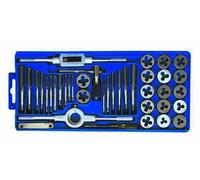 SERIE MASCHI E FILIERE SET PER FILETTARE A MANO PASSO GROSSO MA-MB 40 PEZZI