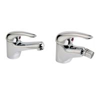 SERIE MISCELATORE LAVABO E BIDET PRINCE FLESS. E PILETTA GARANZIA 3 ANNI