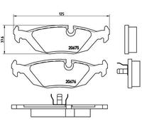 BREMBO P 06 009 Kit pastiglie freni