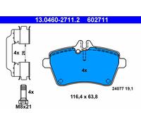 SERIE PASTIGLIE FRANO 602711 13.0460-2711 KIT PASTICCHE FRENI