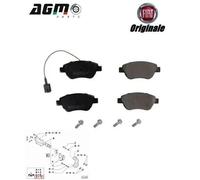 SERIE PASTIGLIE FRENI ANTERIORIM PATTINI ORIGINALI FIAT BRAVO DOBLO 77364158