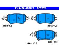 SERIE PASTIGLIE FRENO 602628 13.0460-2628 KIT PASTICCHE FRENI