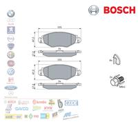Set di pastiglie freno BOSCH 0 986 494 039, anteriore