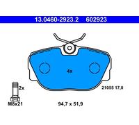 SERIE PASTIGLIE FRENO ANTERIORI 602923 13.0460-2923 KIT PASTICCHE FRENI