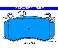 Set di pastiglie freno ATE 13.0460-4863.2, anteriore