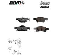 Serie pastiglie freno originale jeep durango grand cherokee K68052386AA
