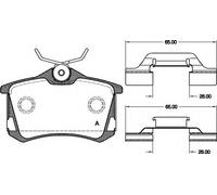 SERIE PASTIGLIE FRENO POSTERIORI AUDI A2 A3 A4 A6 TT