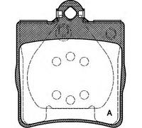 SERIE PASTIGLIE FRENO POSTERIORI CHRYSLER Crossfire; MERCEDES CLC