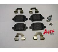 SERIE PASTIGLIE POSTERIORI OPEL CORSA 1.4/1.8 DA 2000 A 2009 -TIGRA 1.3/1.4/1.8