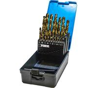 SERIE 19 PZ PUNTE IN HSS RETTIFICATE COBALTO X TRAPANO 1-13 MM FERVI P069