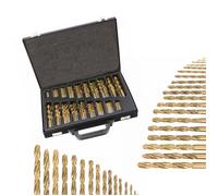 Serie Punte HOFFTECH di trapano HSS 101 Pezzi in valigetta metallica