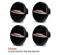 (Serie R (4 pezzi))4 adesivi per coprimozzo ruota auto, decalcomania per cerchioni, emblema centrale