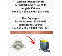 SERIE S1 45 M 45 TERGI da 750 mm posteriore per lavapavimenti GHIBLI