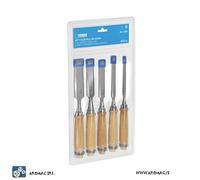 SERIE SCALPELLI PER LEGNO FERVI 0168 5 PEZZI