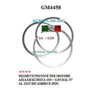 SERIE SEGMENTI PISTONE + 0,50 AIXAM KUBOTA DAL 97 AL 2015 GM4458